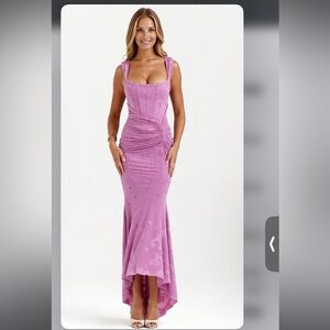 Elegant Purple Evening Gown
